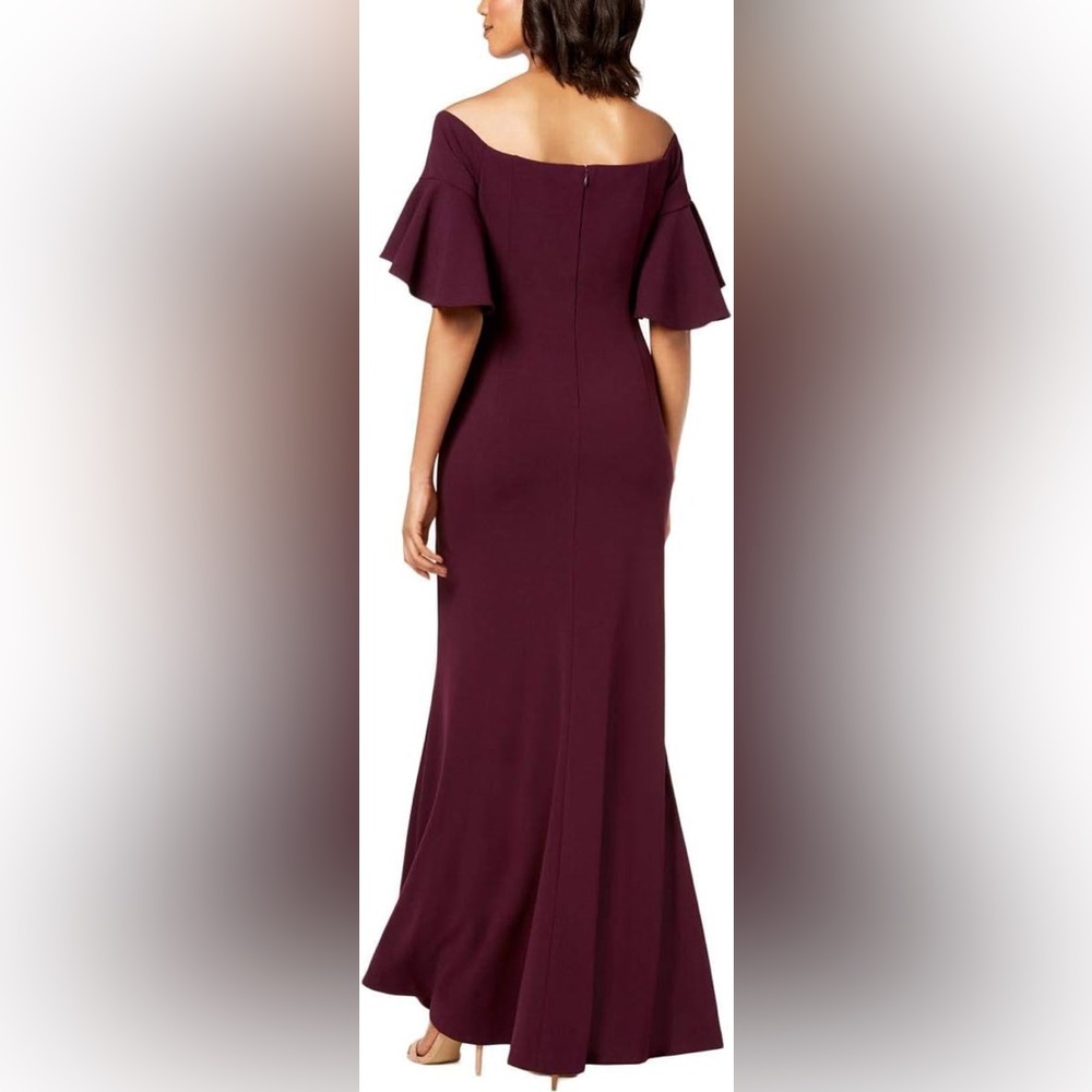 Size 16-Calvin Klein Deep Purple/Eggplant Dress - Picture 2 of 7